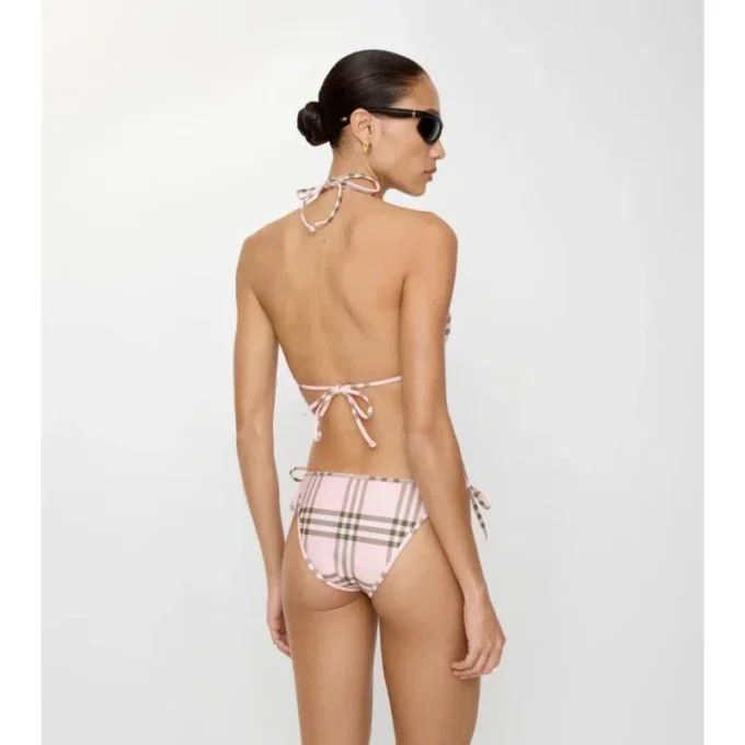 Braguitas de bikini con estampado de cuadros Braguitas de bikini con estampado de cuadros