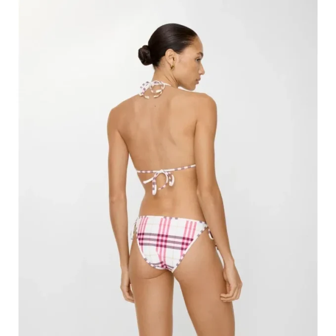 Braguitas de bikini con estampado de cuadros Braguitas de bikini con estampado de cuadros