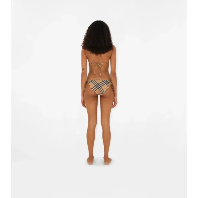 Braguitas de bikini con estampado de cuadros