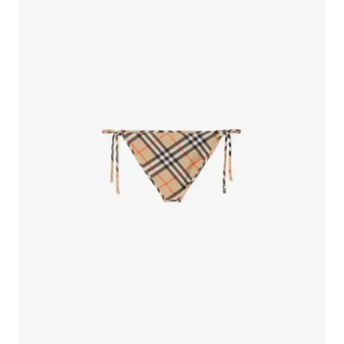 Braguitas de bikini con estampado de cuadros