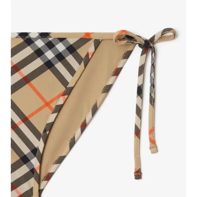 Braguitas de bikini con estampado de cuadros