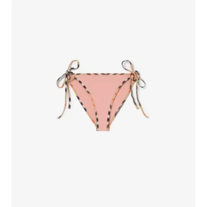 Braguitas de bikini con ribete de cuadros Braguitas de bikini con ribete de cuadros
