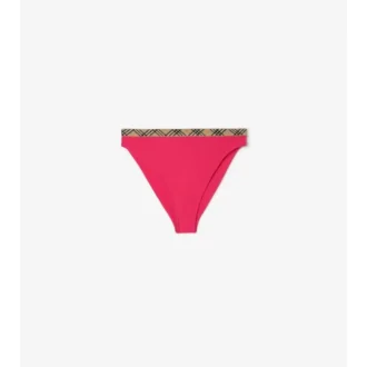 Braguitas de bikini con ribete de cuadros