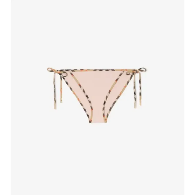 Braguitas de bikini con ribete de cuadros Braguitas de bikini con ribete de cuadros