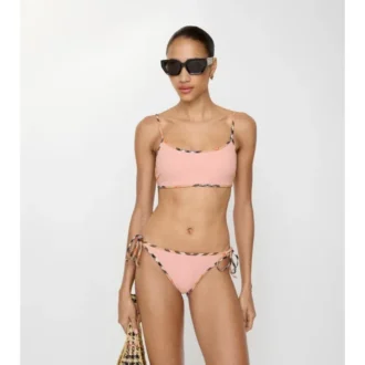 Braguitas de bikini con ribete de cuadros