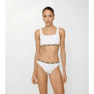 Braguitas de bikini con ribete de cuadros