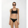Braguitas de bikini con ribete de cuadros Braguitas de bikini con ribete de cuadros