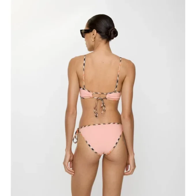 Braguitas de bikini con ribete de cuadros Braguitas de bikini con ribete de cuadros