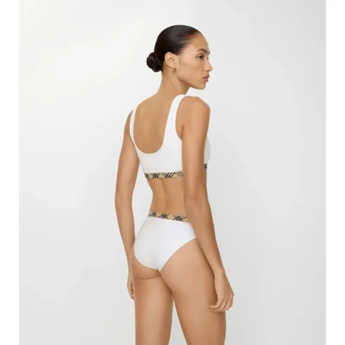 Braguitas de bikini con ribete de cuadros Braguitas de bikini con ribete de cuadros