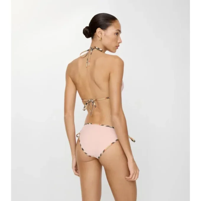 Braguitas de bikini con ribete de cuadros Braguitas de bikini con ribete de cuadros