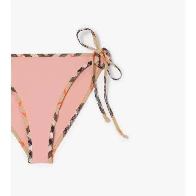 Braguitas de bikini con ribete de cuadros Braguitas de bikini con ribete de cuadros