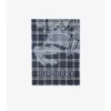 Bufanda ancha de lana y seda con estampado EKD Check Bufanda ancha de lana y seda con estampado EKD Check