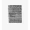Bufanda ancha de lana y seda con estampado EKD Check Bufanda ancha de lana y seda con estampado EKD Check