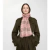 Bufanda ancha de lana y seda con estampado EKD Check
