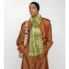Bufanda ancha de lana y seda con estampado EKD Check Bufanda ancha de lana y seda con estampado EKD Check
