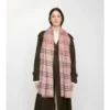Bufanda ancha de lana y seda con estampado EKD Check