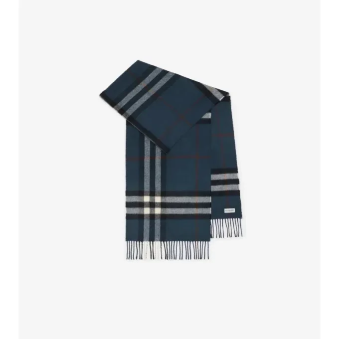 Bufanda de cachemira con estampado de cuadros