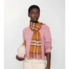 Bufanda de cachemira con estampado de cuadros