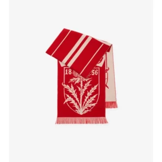 Bufanda de lana con escudo de cardo