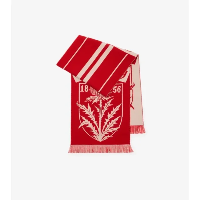 Bufanda de lana con escudo de cardo Bufanda de lana con escudo de cardo