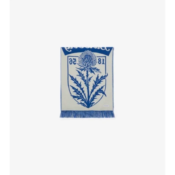 Bufanda de lana con escudo de cardo Bufanda de lana con escudo de cardo