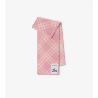 Bufanda de lana con estampado de cuadros