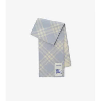 Bufanda de lana con estampado de cuadros