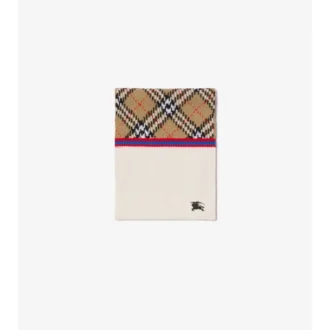 Bufanda de lana con estampado de cuadros