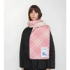 Bufanda de lana con estampado de cuadros