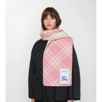 Bufanda de lana con estampado de cuadros