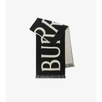 Bufanda de lana con logotipo