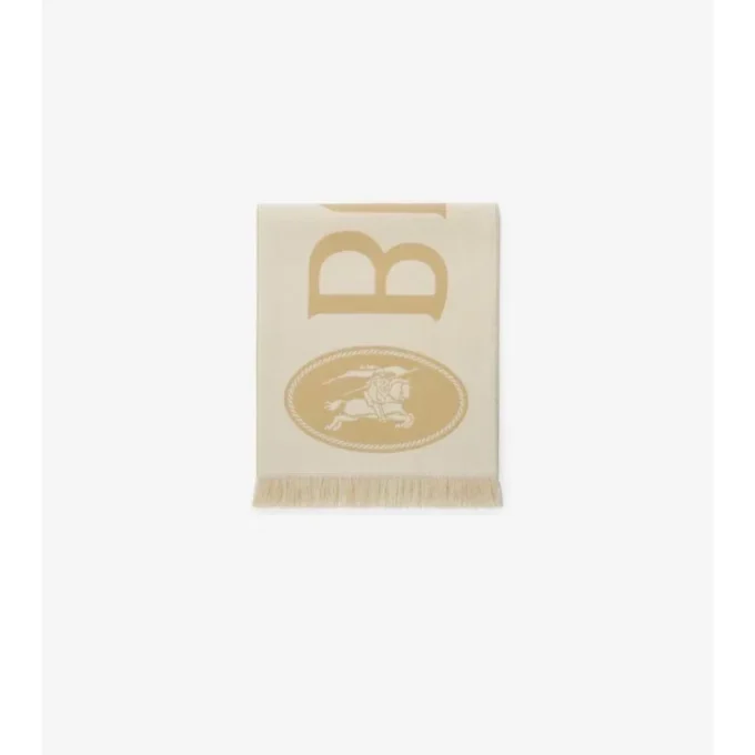 Bufanda de lana con logotipo