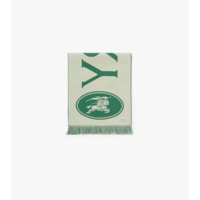 Bufanda de lana con logotipo