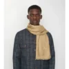 Bufanda de lana y seda con cuadros grandes Bufanda de lana y seda con cuadros grandes