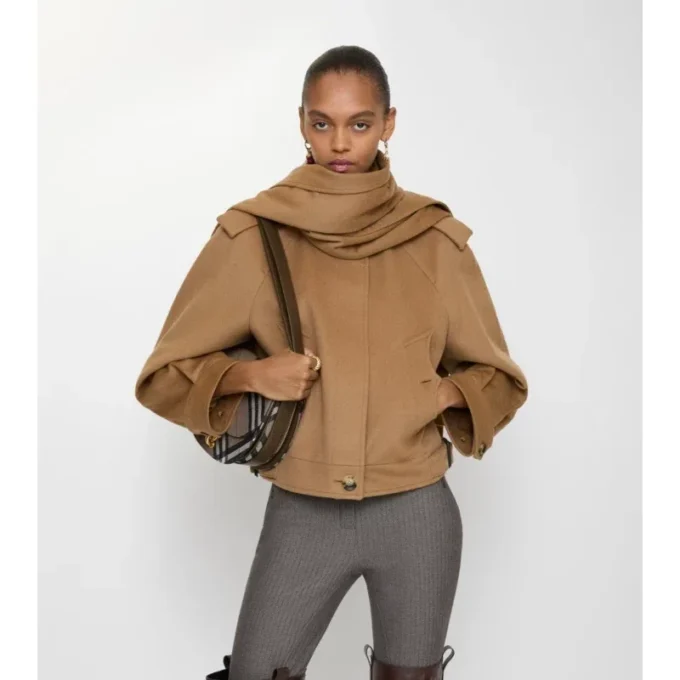 Bufanda desmontable Chaqueta de cachemira Bufanda desmontable Chaqueta de cachemira