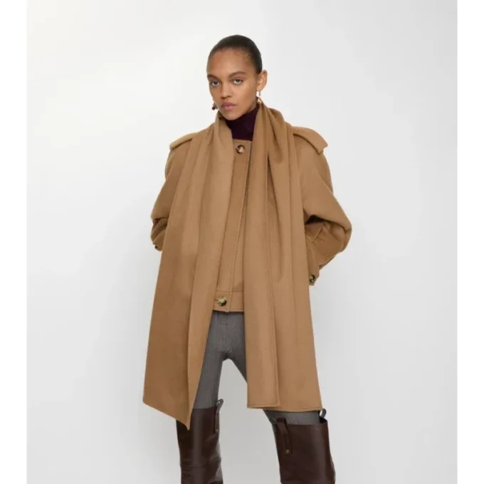 Bufanda desmontable Chaqueta de cachemira Bufanda desmontable Chaqueta de cachemira