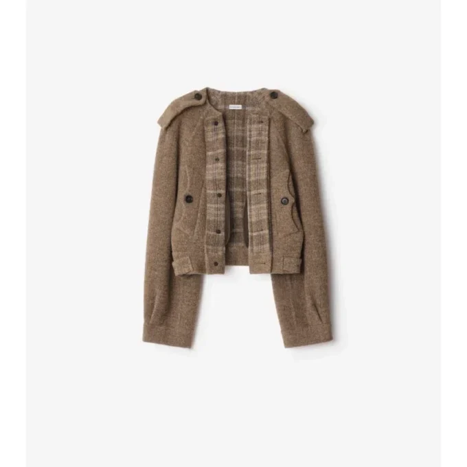 Bufanda desmontable Chaqueta de mezcla de lana Bufanda desmontable Chaqueta de mezcla de lana