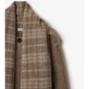 Bufanda desmontable Chaqueta de mezcla de lana Bufanda desmontable Chaqueta de mezcla de lana