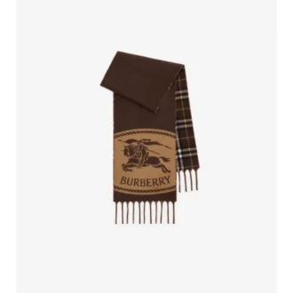 Bufanda reversible con estampado de caballero