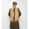 Bufanda reversible de cachemira con estampado EKD Check