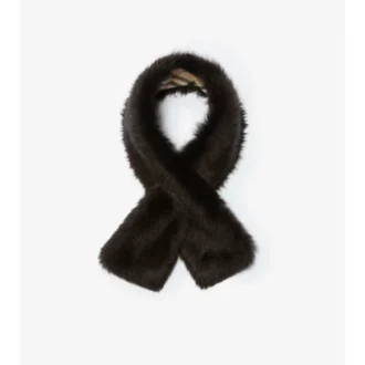 Bufanda reversible de piel de oveja