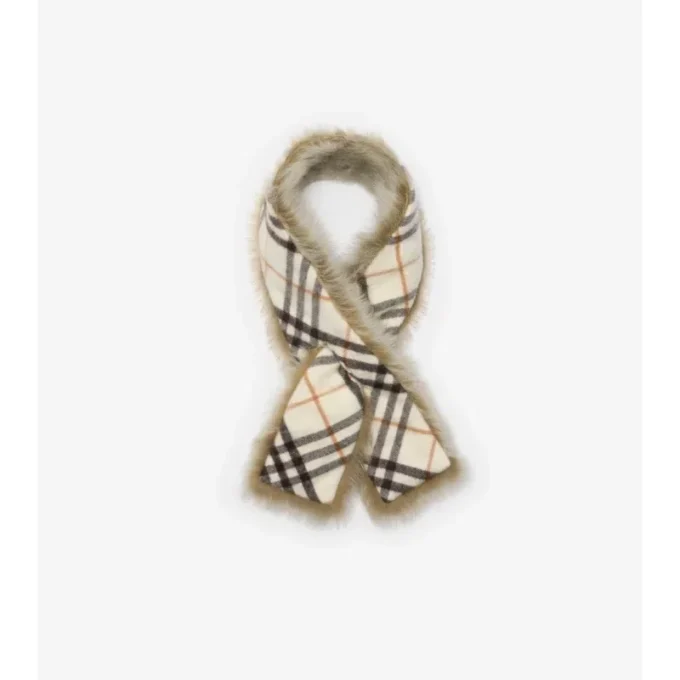 Bufanda reversible de piel de oveja