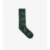 Calcetines de mezcla de algodón con estampado de cuadros Calcetines de mezcla de algodón con estampado de cuadros