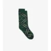Calcetines de mezcla de algodón con estampado de cuadros Calcetines de mezcla de algodón con estampado de cuadros