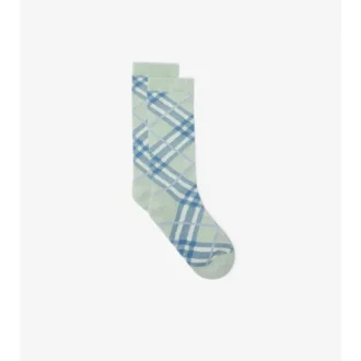 Calcetines de mezcla de algodón con estampado de cuadros Calcetines de mezcla de algodón con estampado de cuadros