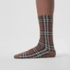Calcetines de mezcla de algodón y cachemira con diseño Vintage Check en intarsia