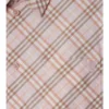 Camisa corta de algodón con estampado de cuadros Camisa corta de algodón con estampado de cuadros