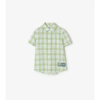 Camisa de algodón a cuadros