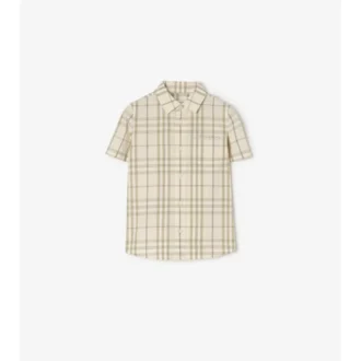 Camisa de algodón a cuadros