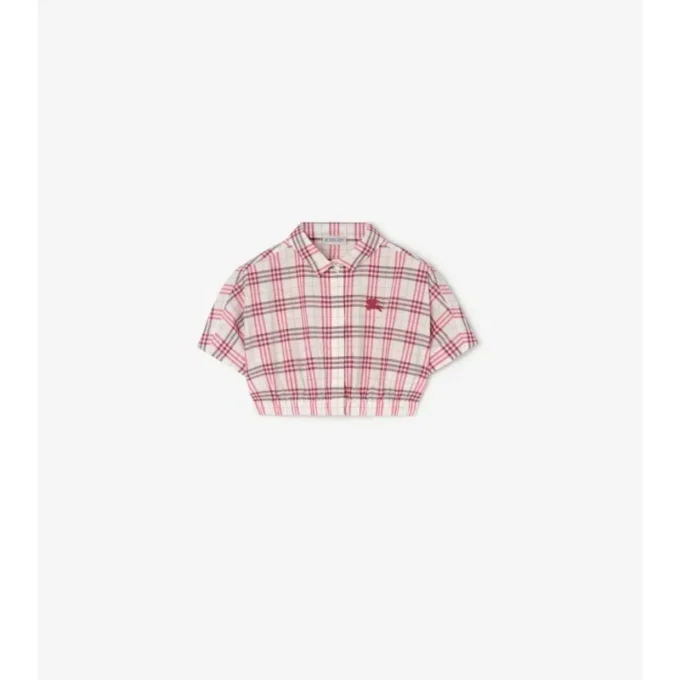 Camisa de algodón a cuadros